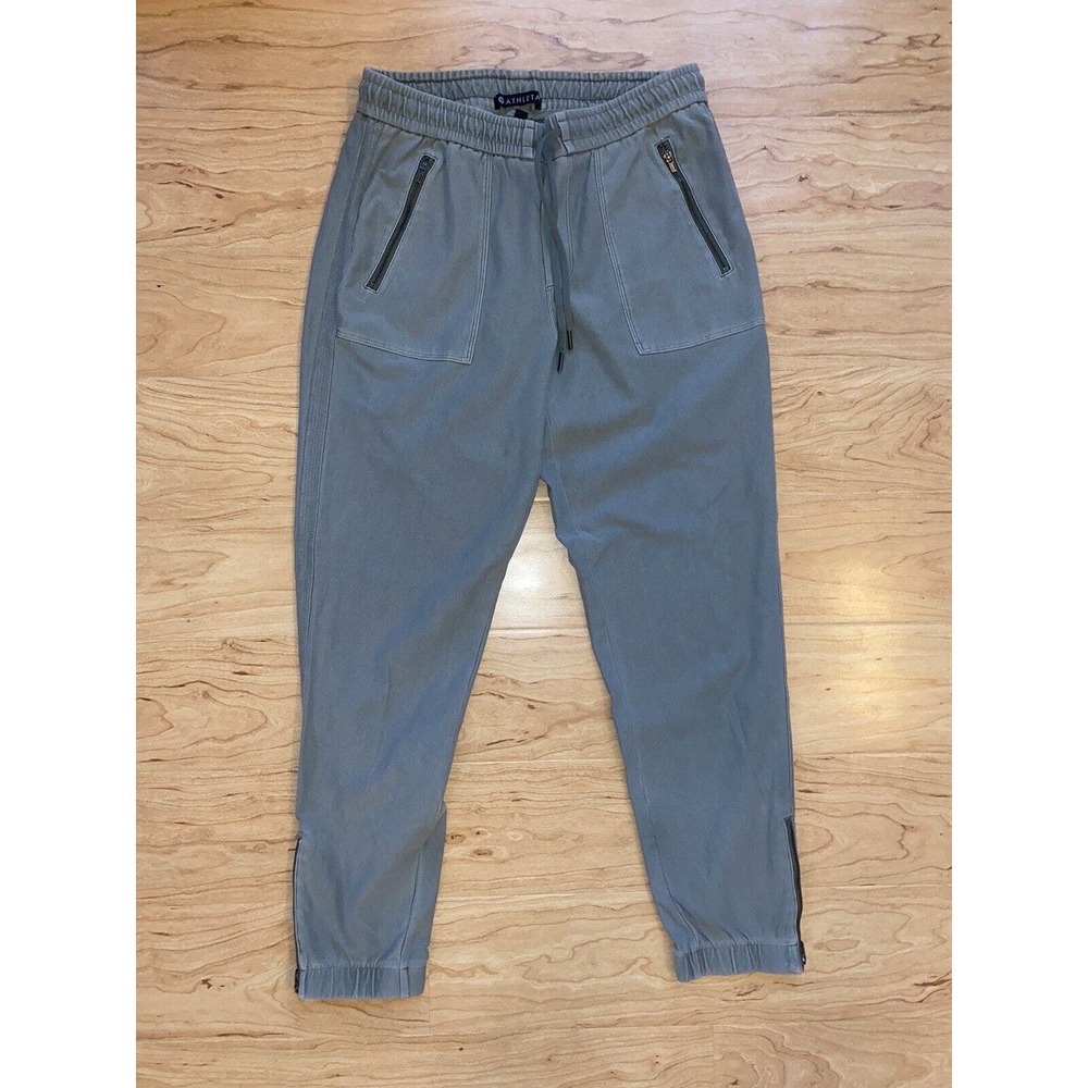 Athleta Women's Cargo Olive Green Hiking Ankle Pants Stretch Size 6